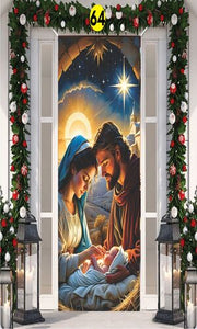 Transforma tu Puerta en Segundos – Funda Navideña Premium